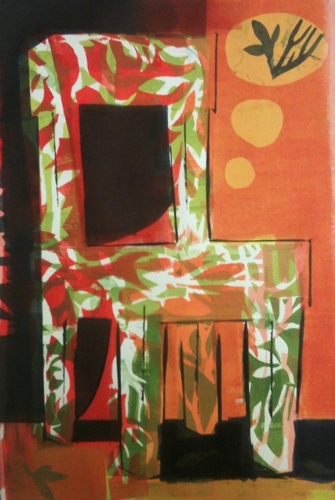 "Dreaming Place" working title for this monotype in progress.